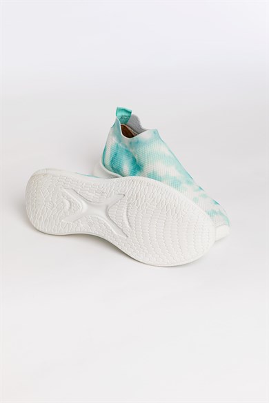 Elora Mint Batikli Triko Günlük Kadın Ayakkabı