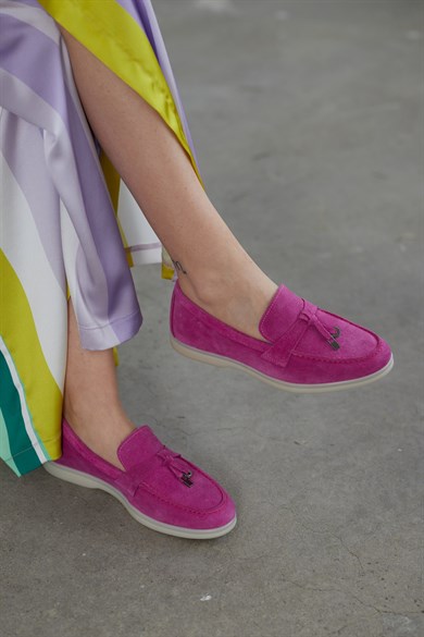 Lou Women's Pink Suede Casuel Shoes