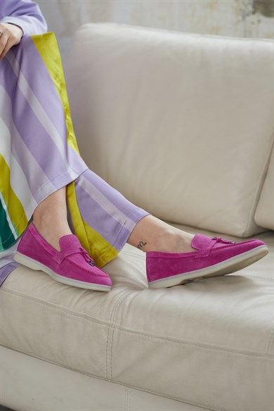 Lou Women's Pink Suede Casuel Shoes