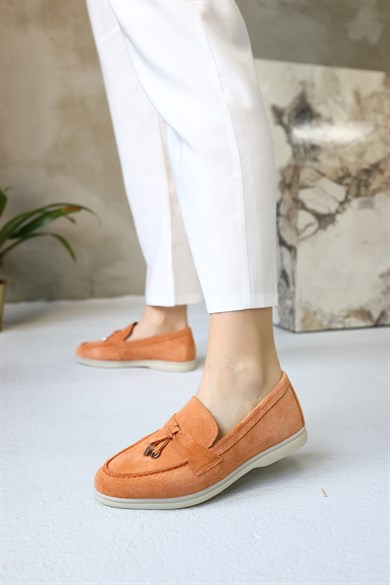  Lou Orange Suede Women's Casual Shoes
