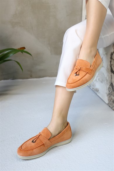  Lou Orange Suede Women's Casual Shoes